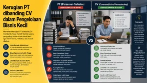 Kerugian PT dibanding CV dalam pengelolaan bisnis kecil