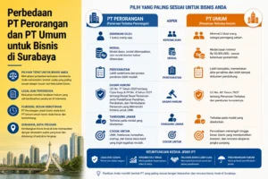 perbedaan PT perorangan dan PT umum untuk bisnis di Surabaya